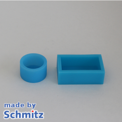 Embedding mould made of silicone, Ø40 mm, 2 pcs