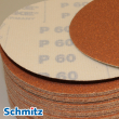 Corundum dry sandpaper P60, D= 250 mm, 1VE = 100 sheets
