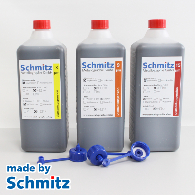 Diamond slurry polycrystalline 3 µm, 50 cts/L, 500 ml bottle with dropper cap