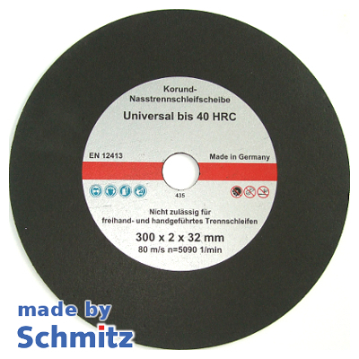 Natdoorslijpschijven Ø 300x2,0x32 mm Universeel tot 40 HRC, 1VE = 10 stuks