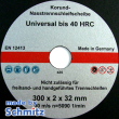 Natdoorslijpschijven Ø 300x2,0x32 mm Universeel tot 40 HRC, 1VE = 10 stuks