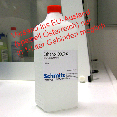 Ethanol rein 99,9% (entwässert), 10 Liter (stat. Warennr.: 22072000 / DE)