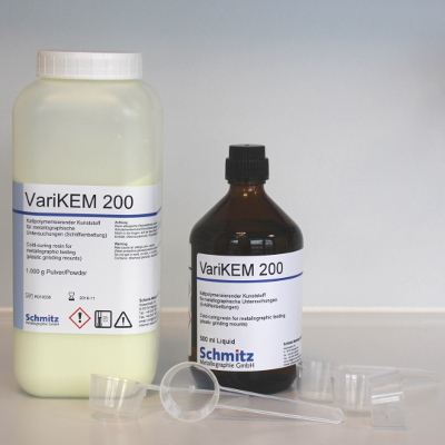 VariKEM 200, 1 kit (1 kg de poudre + 500 ml de liquide de durcissement)
