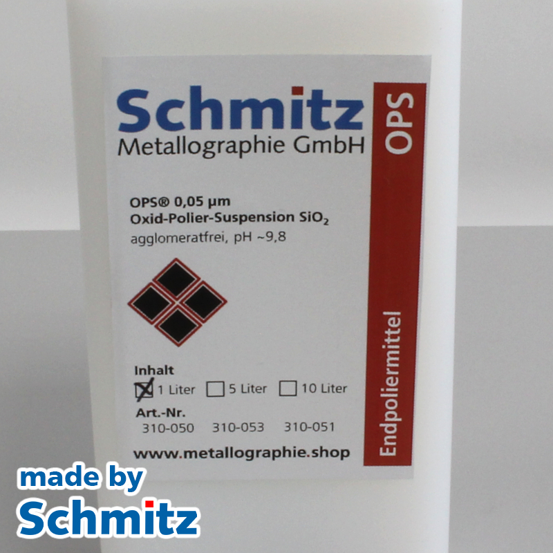 Oxide polishing suspension from Schmitz-Metallographie, 35,36