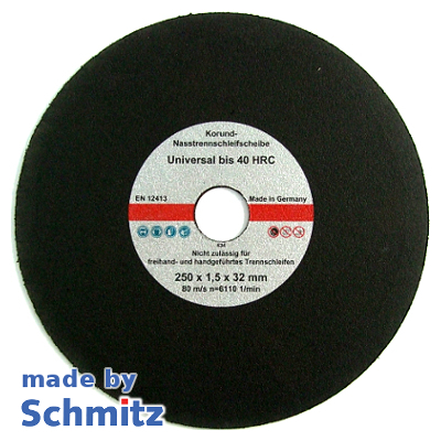 Natdoorslijpschijven Ø250x1,5x32 mm voor grondstoffen tot...