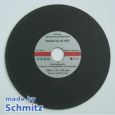 Abrasive cut-off wheels Ø 250x1,5x32 mm special up to 65 HRC