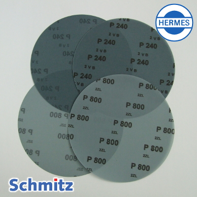SiC foil, Ø250 mm, grid size P400. p.u.=100 sheets