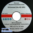 Natdoorslijpschijven Ø 350x2,5x32 mm Universeel tot 40 HRC, 1VE = 10 stuks