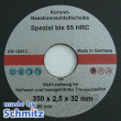 Discos de corte húmedo Ø 350x2,5x32 mm especial hasta 65 HRC, 1VE = 10 unidades