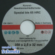 Tarcze do ciecia na mokro Ø 350x2,5x32 mm specjalne do 65 HRC, 1 opakowanie = 10 sztuk