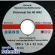 Abrasive Cut-off Wheels Ø350x1,6x32 mm for cutting materials up to 40 HRC