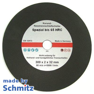 Discos de corte húmedo Ø 300x2,0x32 mm especial hasta 65 HRC, 1VE = 10 unidades