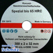 Discos de corte húmedo Ø 300x2,0x32 mm especial hasta 65 HRC