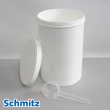 Runddose mit Schraubdeckel und Dosierlöffel....
