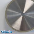 Diamond cutting disc on steel support in plastic bond for...